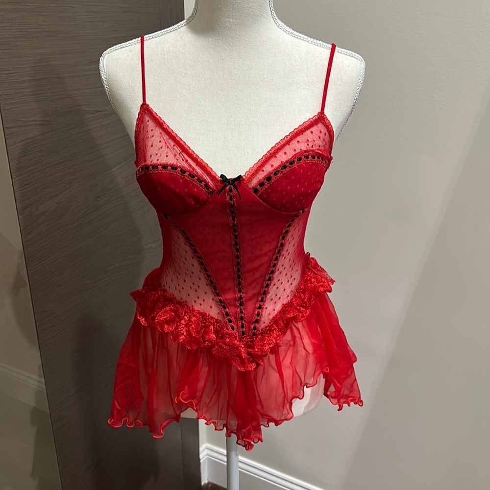 Babydoll red intimates